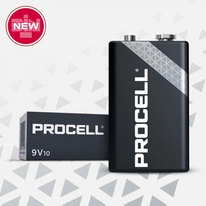 nooit drie postzegel Duracell Procell 9v alkaline batterij - Smedingbv